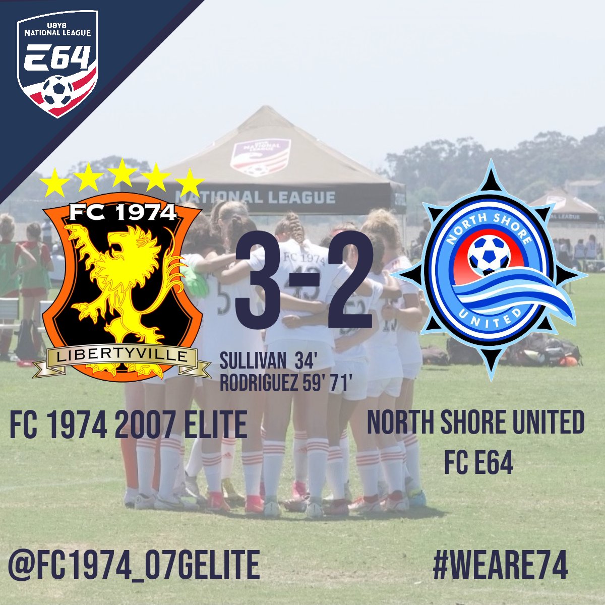 Another 6pt weekend! 2nd goal of the weekend for <a href="/skylerFC1974/">Skyler Sullivan</a> and 2 goal effort by <a href="/dahlia_r14/">Dahlia Rodriguez</a>. <a href="/CoachBMancill/">Bryan Mancill</a> <a href="/FC1974GLSA/">GLSA FC 1974 Libertyville</a> <a href="/ImYouthSoccer/">ECNL/GA/Recruiting/College Soccer</a> <a href="/shannonphips/">Shannon Phillips</a> <a href="/bridget_benes21/">Bridget Benes</a> <a href="/ellarsager/">Ella Sager</a> <a href="/annaegeorge/">Anna George</a> <a href="/JohannaMSoccer/">Johanna Machado</a> <a href="/AlyssaMsoccer/">Alyssa Machado</a> <a href="/EmaDelg20Soccer/">Ema Delgado</a> <a href="/Tessmcgorm13/">Tess McGormley</a> <a href="/RainaSoccer/">Raina Schmitt</a>