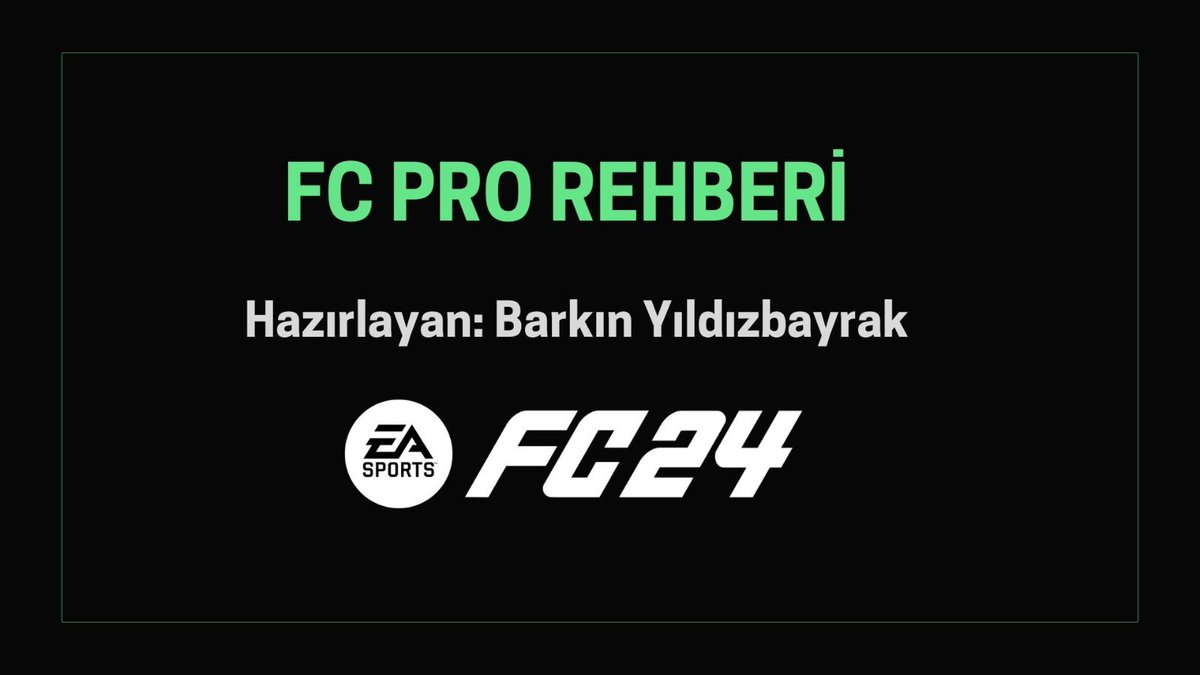 barkinybayrak's tweet photo. Pro olan ve Pro olmak isteyen oyuncular için #FC24’te yapmanız gerekenleri ve aşamaları anlatan Türkçe bir Rehber hazırladım. 
FC Pro Rehberi

https://t.co/Jxwg1cnrkE https://t.co/u22ZGjD0K1
