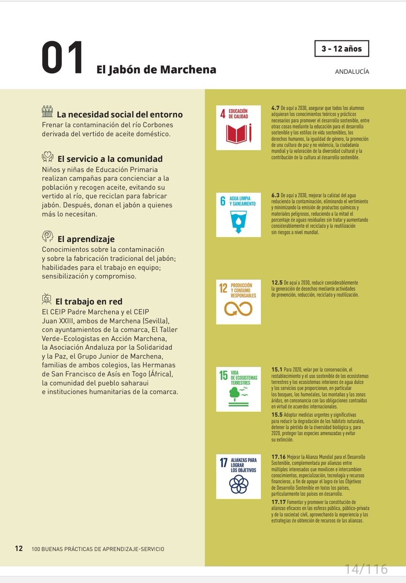 Mariaglezben's tweet image. 1️⃣0️⃣0️⃣ buenas prácticas del
A P R E N D I Z A J E  - S E R V I C I O

🔶️Aprendizaje y servicio a la comunidad
🔶️Implicación en su entorno
🔶️Experiencias en 300 centros
🔶️ Franjas de edad (3-6, 6-12, 12-18, +18)
🔗miteco.gob.es/es/ceneam/recu…
@mitecogob #santillana