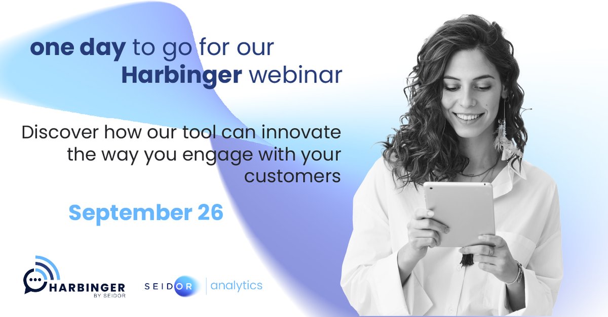 Seidor_Analytic's tweet photo. Don't miss the opportunity that awaits you TOMORROW to learn about our amazing communication tool! 

⏰ Time: 12:00 PM EST | 11:00 AM CST  

🌐 Register here ➡ https://t.co/FsFMt9vID3

#CollectionsManagement #Data&amp;Analytics #SMSMassive #SMSMassive https://t.co/WVpKjiJbqD