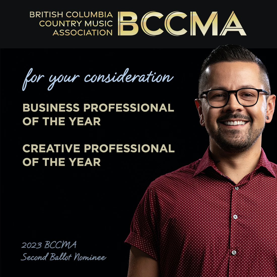 Thank you @BCCMA community!! I am so grateful to be in the 2nd ballot round for Business Professional of the Year & Creative Professional of the Year! Please keep me in your votes! 🙌🏽🙌🏽♥️♥️
