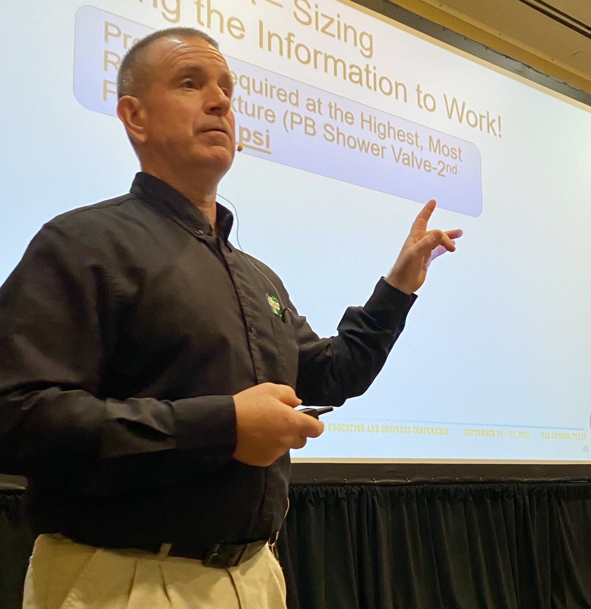 IAPMO's tweet photo. The first session of the Education &amp; Business Conference has started! @1saylcoach reveals how IAPMO's #WaterDemandCalculator optimizes new home plumbing. A step towards modern housing with cost savings &amp; reduced carbon footprints. #IAPMOCONF23 https://t.co/enxF8K7Jqi
