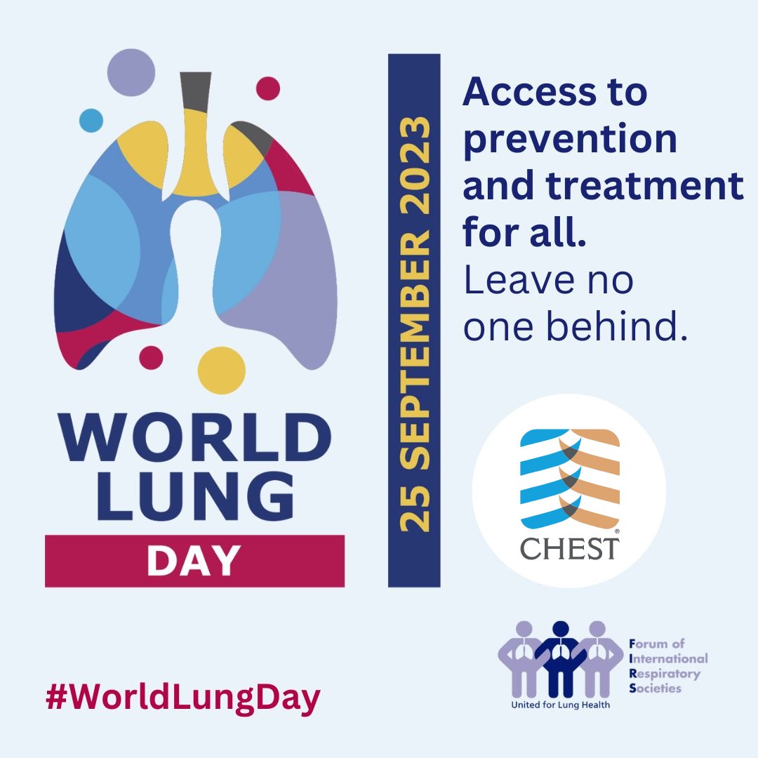 CHEST (@accpchest) on Twitter photo Together with <a href="/FIRS_LungsFirst/">FIRS -Forum of International Respiratory Societies</a>, CHEST is calling on governments and health care providers worldwide to give equitable access to preventative services and treatments for respiratory conditions. Read more: hubs.la/Q023kX7r0 #WorldLungDay Together with <a href="/FIRS_LungsFirst/">FIRS -Forum of International Respiratory Societies</a>, CHEST is calling on governments and health care providers worldwide to give equitable access to preventative services and treatments for respiratory conditions. Read more: hubs.la/Q023kX7r0 #WorldLungDay