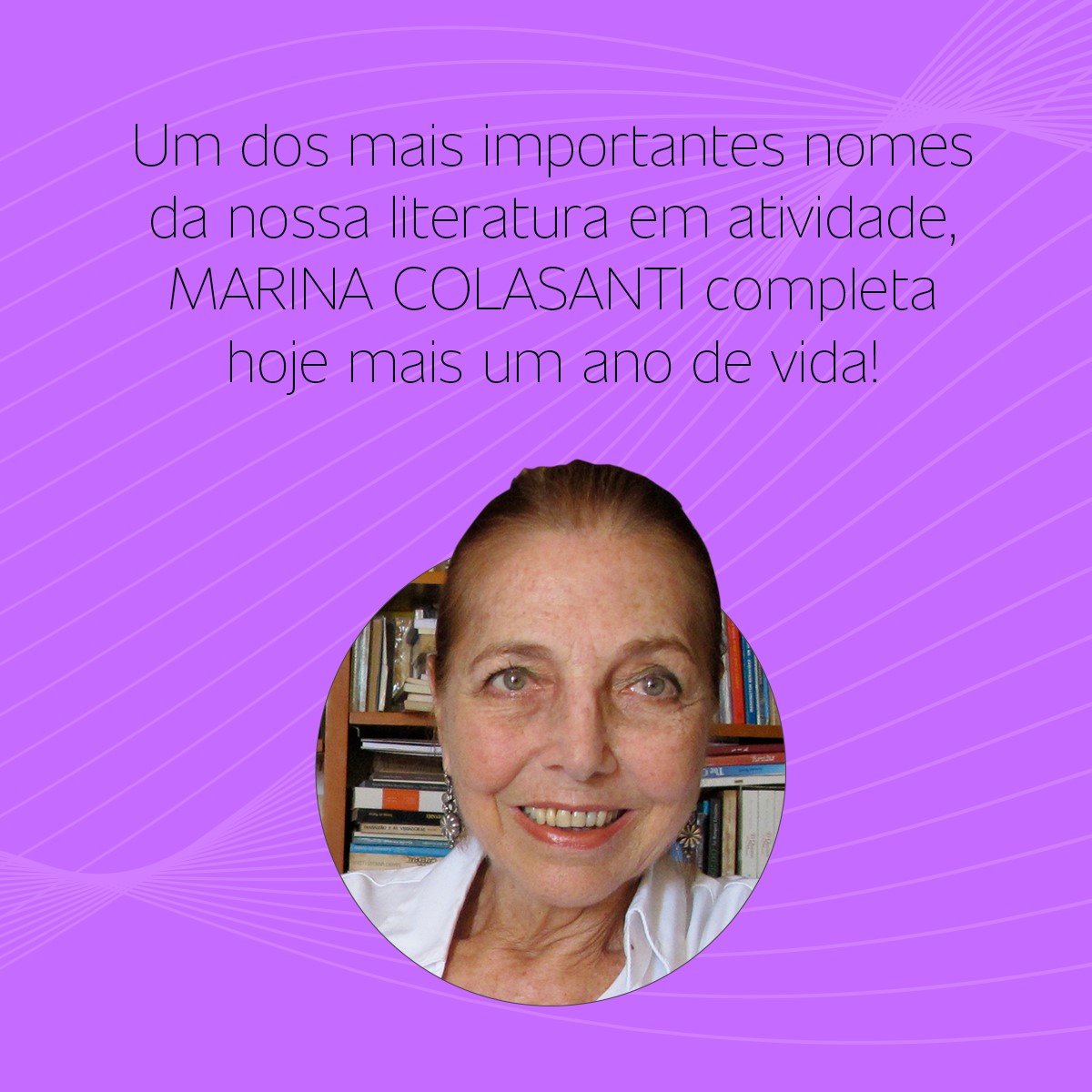 globaleditora's tweet photo. E hoje comemoramos o aniversário de uma das autoras mais queridas da nossa casa, Marina Colasanti!
#MarinaColasanti #SerenoMundoAzul #GlobalEditora #GlobalEditora50Anos #aniversário #PrêmioMachadoDeAssis #UmaIdeiaTodaAzul #literaturafantástica #literaturajuvenil #livrodecontos https://t.co/01FYHJvUD7