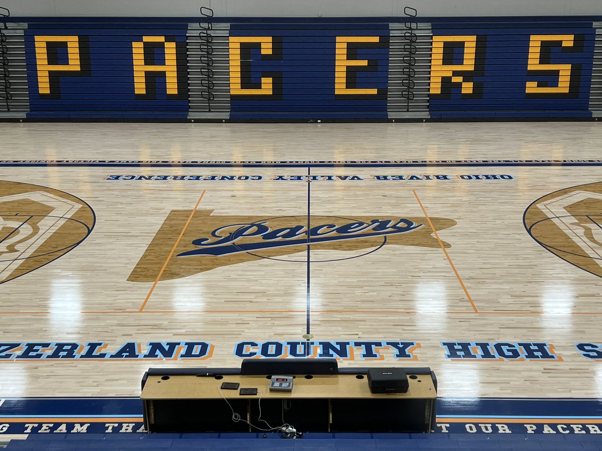 Our SCHS <a href="/switzsc/">Switz Co Schools</a> volleyball team will play the very first game on our new gymnasium floor this evening against Trimble County. Looking forward to creating many memories here in the future. Go Pacers! #PacerPride