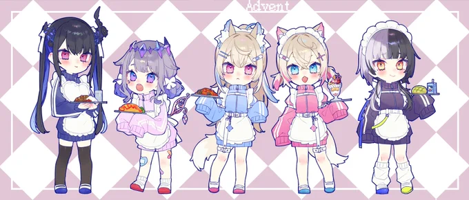 ジャージメイド×Advent  #FWMCpix #ShiorinSketch #RavenCrafts #bijouwled