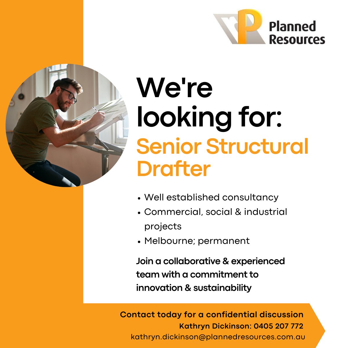 *Structural Drafter leadership opportunity* A dynamic team culture is just a part of what makes this a great place to work!

This consultancy has a strong commitment to innovation, sustainability &amp; excellence in Engineering.

More: seek.com.au/job/70175633

.
<a href="/seekjobs/">SEEK</a> #tweetmyjob
