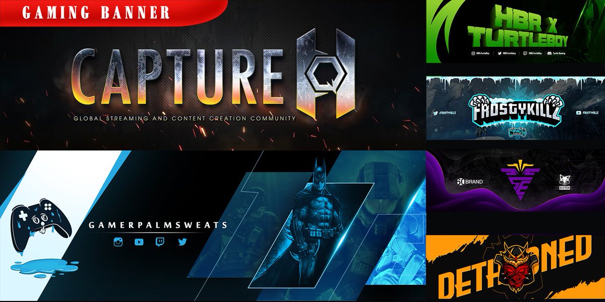 FarbaGFX's tweet photo. Professional #Gaming / #Streaming #GFX at affordable price. Need an Experienced #Graphics Designer to help you make Amazing #Logo banners  or Overlay for next time you Go Live on #Twitch? 
DM Now for Special Discounts

Portfolio: https://t.co/zzGmOmBY82…

#Artist #art #eSports https://t.co/9P6C60W2gP
