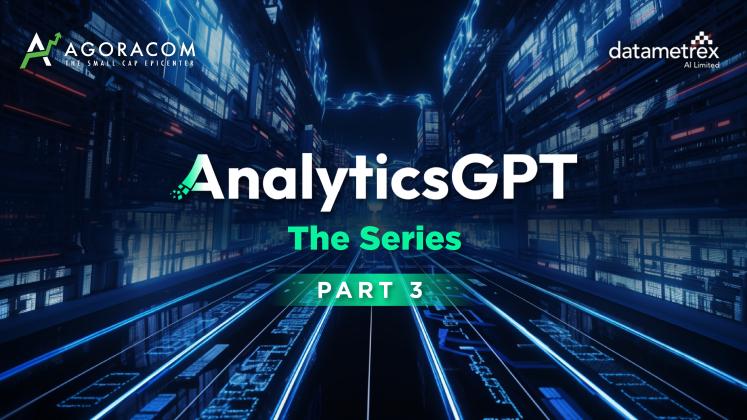 AGORACOM's tweet image. MUST SEE: @datametrex DM Launches AnalyticsGPT

Real Time Insights &amp;amp; Analytics That Have Never Been Seen By ChatGPT Users

▶️ Changing the game for businesses and individuals alike

▶️ Developed in collab with U.S. and CDN Military for defense initiatives

WATCH ON AGORACOM HUB