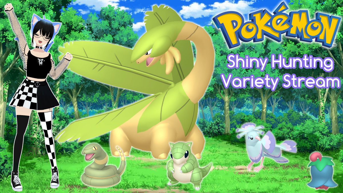 TaraGreene014's tweet photo. [LIVE NOW] Time to hunt some new shinies! Gonna be doing mostly Violet hunts today. And if the demand is there, I'll switch to Legends to try for Cherrim again
#GreeneLight

https://t.co/zJOID01sS7 https://t.co/EaxsFfqJSf