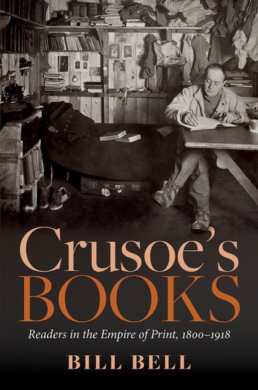 _Crusoe's Books_ "proves that recovering the experiences of readers can be done and done well"--<a href="/3VolumeNovel/">Troy J. Bassett</a> reviews <a href="/Biblio_Bill/">Bill Bell</a>'s latest: doi.org/10.1086/726161