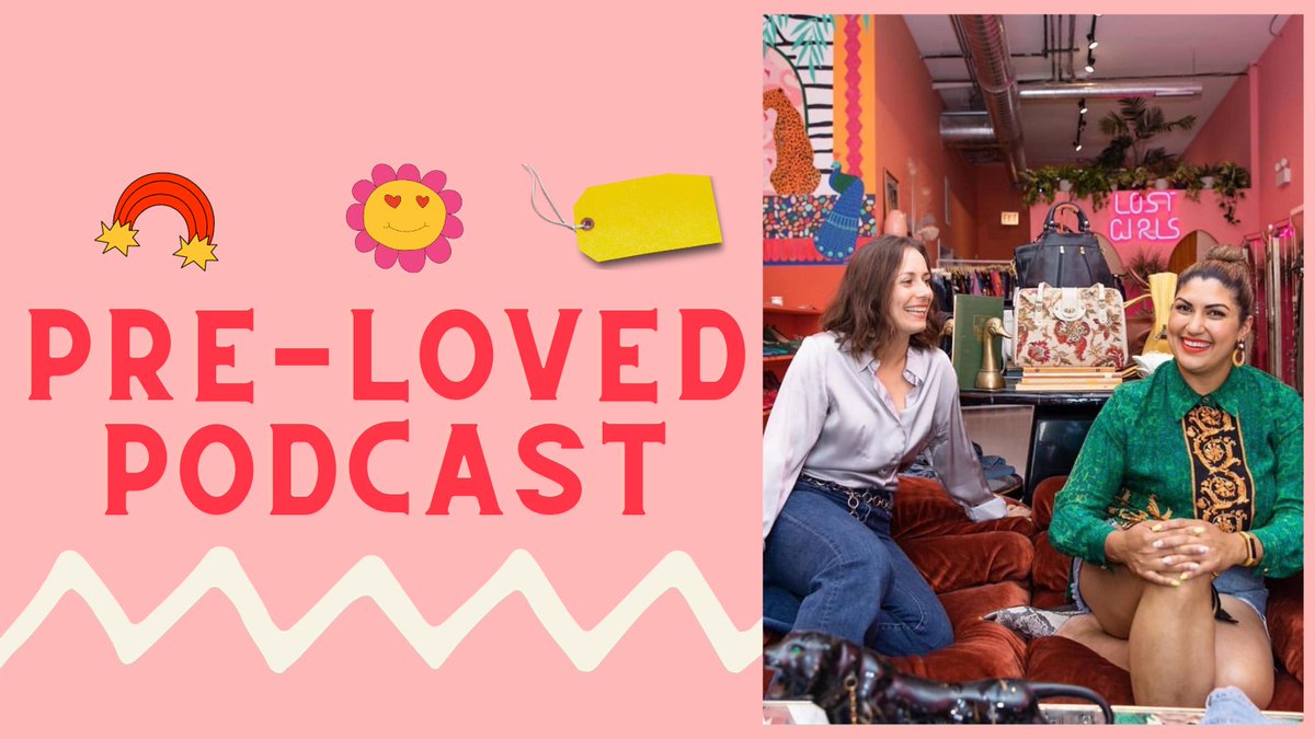 NEW Pre-Loved Podcast episode out with @LostGirlsVTG! Chicago vintage store owners, Sarah and Kyla, chat about their start as a mobile vintage shop, and their 10 year journey in business. Hundreds of pop-ups, and lots of laughs + lessons-learned! 🎧: podcasts.apple.com/us/podcast/los…