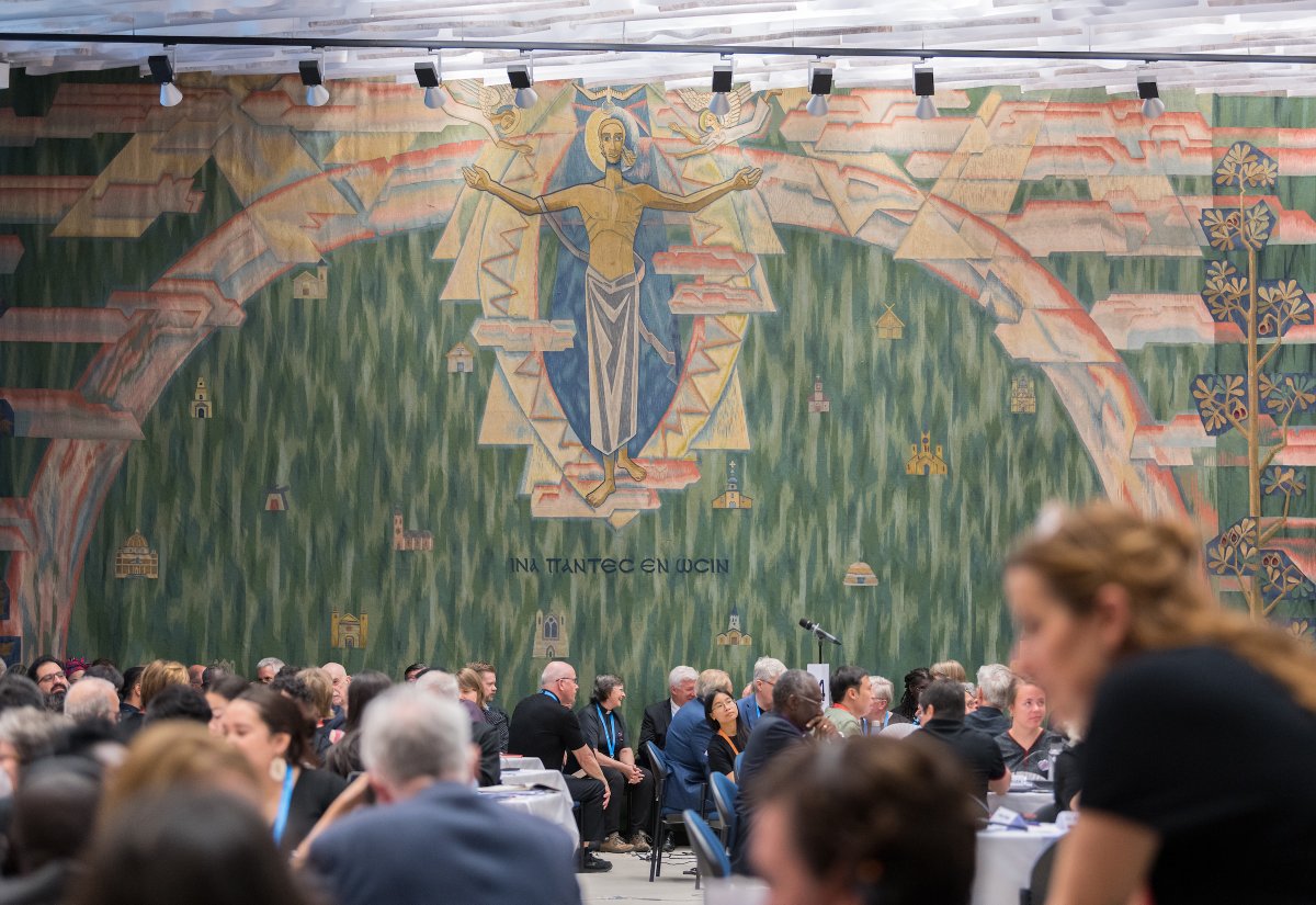 Oikoumene's tweet photo. The World Council of Churches has been fielding a growing number of greetings and reflections as it continues to observe its 75th anniversary. https://t.co/G42efLRz8A #WCC75 https://t.co/U1vV36jjWI