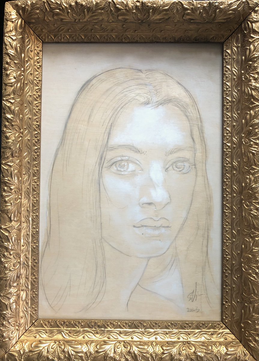 Simon_Vine's tweet photo. On the easel, acrylic in board. #painting #art #artist #montréal #acrylicpainting #portraitpainting #popart #popculture #artquebec #quebec #quebecart https://t.co/z7k7JsBG77