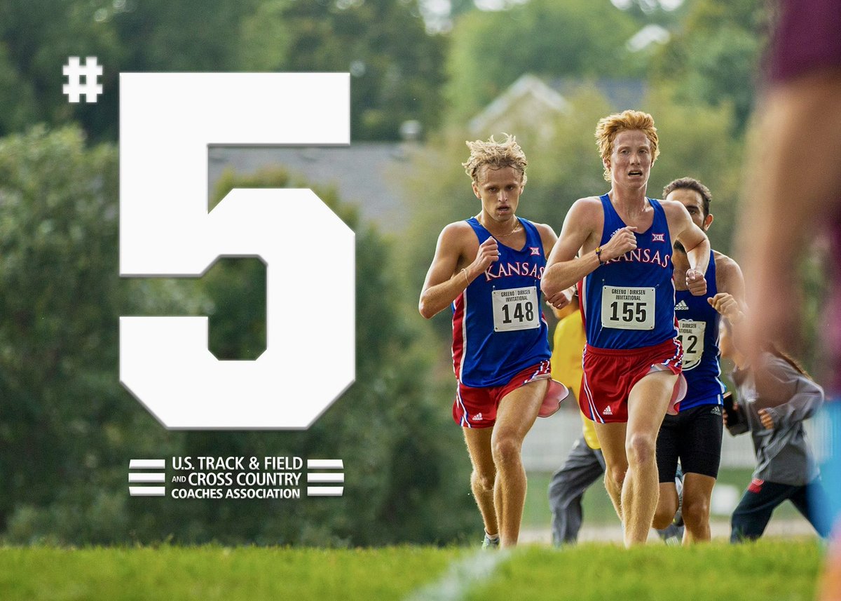 On the rise 📈 

This week, our men’s cross country team came in at No. 5 in the Midwest region!

#RockChalk