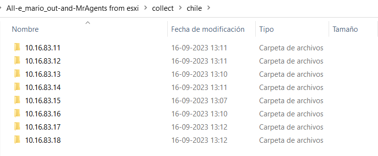 1ZRR4H's tweet photo. Entonces, #Mario ransomware (#RansomHouse) logró encriptar aproximadamente 330 servidores de la red de IFX Networks, estas máquinas entregaban servicios a 9 países distintos.

Total de servidores comprometidos por país:
1.- Colombia 🇨🇴 193
2.- Miami 🇺🇸 41
3.- Argentina 🇦🇷 36
4.- Panamá 🇵🇦 28
5.- Honduras 🇭🇳 13
6.- Chile 🇨🇱 8
7.- Perú 🇵🇪 6
8.- Guatemala 🇬🇹 3
9.- México 🇲🇽 2

Cada una de las carpetas finales (donde aparece la IP interna) contiene una muestra del ransomware (https://t.co/CsY2bOn84Z) y una muestra de #MrAgent, la herramienta utilizada para atacar servidores VMware ESXi descubierta por @malwrhunterteam (https://t.co/OYfxhPz8u0).