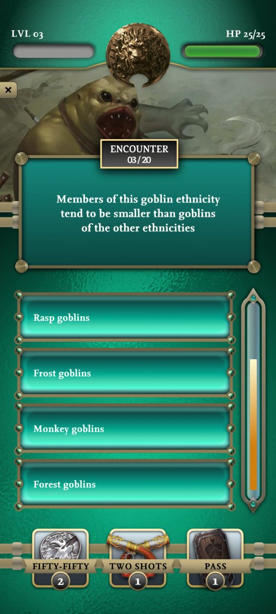 Hey everyone! We thought it would be fun to start posting a question here and there as we get closer to release.

So here we go: question #1 - difficulty level 3 (expert).

What would be your answer?

#Paizo #Pathfinder #Trivia #LoreMasters