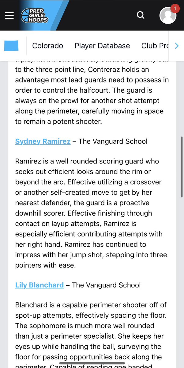 Thank you <a href="/PGHColorado/">Prep Girls Hoops Colorado</a> for the write up!