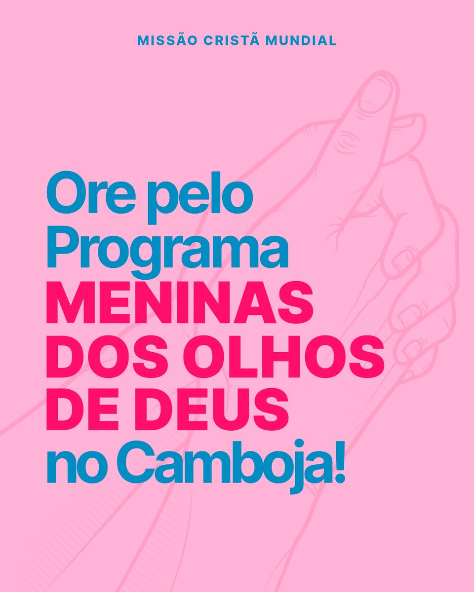mcmpovos's tweet photo. Você já orou pelas Meninas dos Olhos de Deus do Camboja hoje? O Programa nesse país já alcançou muitas vidas, porém, ainda há muito a ser feito! https://t.co/4iNhI6Eb4S