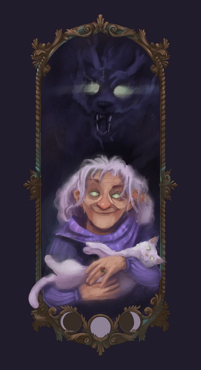 Here's a WIP of my character for the Strahd campaign we're starting this week. She's Lucinda and she's a lovely lady with a dark secret and I would die for her.
