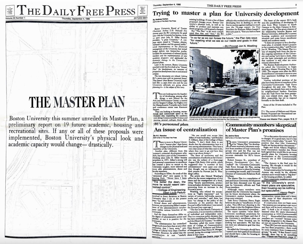 DFParchives's tweet image. As we prepare for the first print edition of the school year, take a trip down memory lane with this 1986 front page spread! 

Grab a copy tomorrow, Terriers!📰