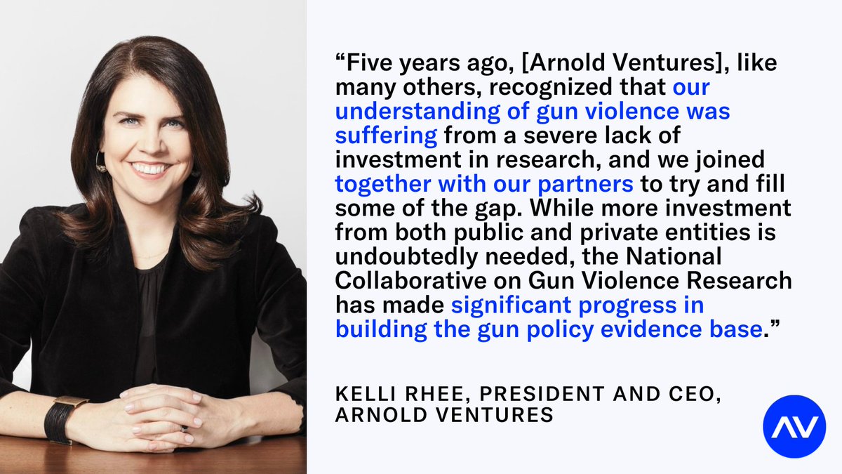 Building on numerous successes over the past 5 years, @GunResearch is releasing new research and making new funding commitments with the hope of improving our collective understanding of gun violence in the US. Read more here: bit.ly/3LdCcGa