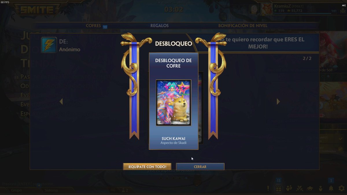 KramiuZ_'s tweet photo. Gracias por los cofres de regaloo #zetacorp 
@smitetorneo
@BernicSmite https://t.co/hubawLs6Ib