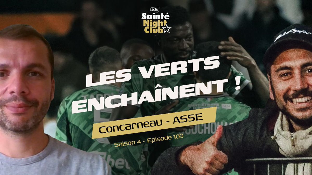 PeupleVertFr's tweet photo. 𝐑𝐄𝐏𝐋𝐀𝐘 𝐃𝐈𝐒𝐏𝐎 #109 ! #ASSE #USCASSE
👥 @KeuhnHS, @green_prospect, @AlexPVfr et Karl !
📺 Chaîne Twitch/YouTube du @SainteNightClub.
🎧 Podcast sur @ApplePodcasts, @Spotify ou @Ausha_FR.
📻 Radio des Verts d'@ActivRadio !
🔗 https://t.co/rQ5oCHJaLC https://t.co/5RIETIpoPB