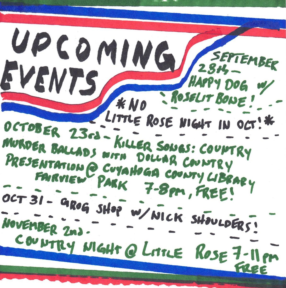 Come see me play and talk about records!

#upcomingevents #cleveland #countrynight
