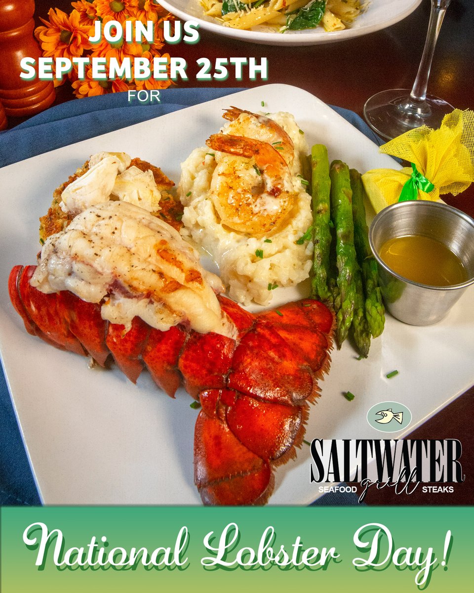 swgrillgalv's tweet photo. National Lobster Day is Sept 25. Grab a few friends and join us as we celebrate this crustacean sensation!
Reservations: https://t.co/btyGF2ThCj https://t.co/PRN60ko2kA
