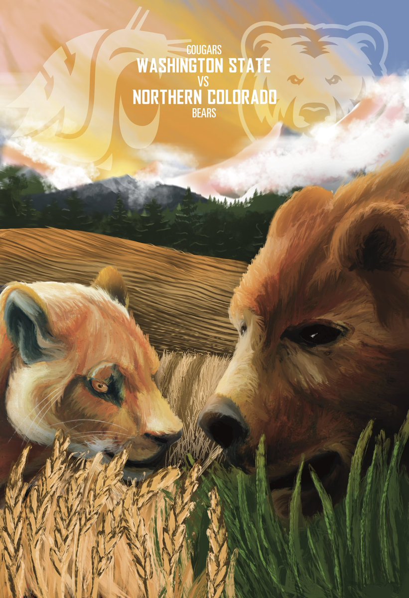 ArtofCollin's tweet photo. Gameday poster for the last 3 @WSUCougarFB home games https://t.co/5gaYLAqBCc