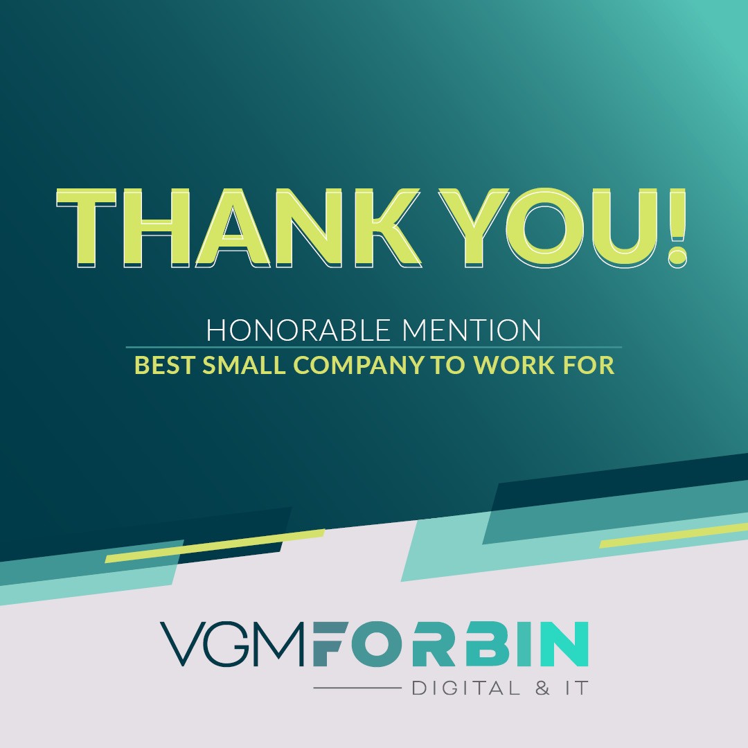Best of the Best 2023--> We cannot thank our small but mighty team enough for voting VGM FORBIN for Best Small Company to Work for! We're beyond excited to be named in top 3 of the Cedar Valley for the Best of the Best!