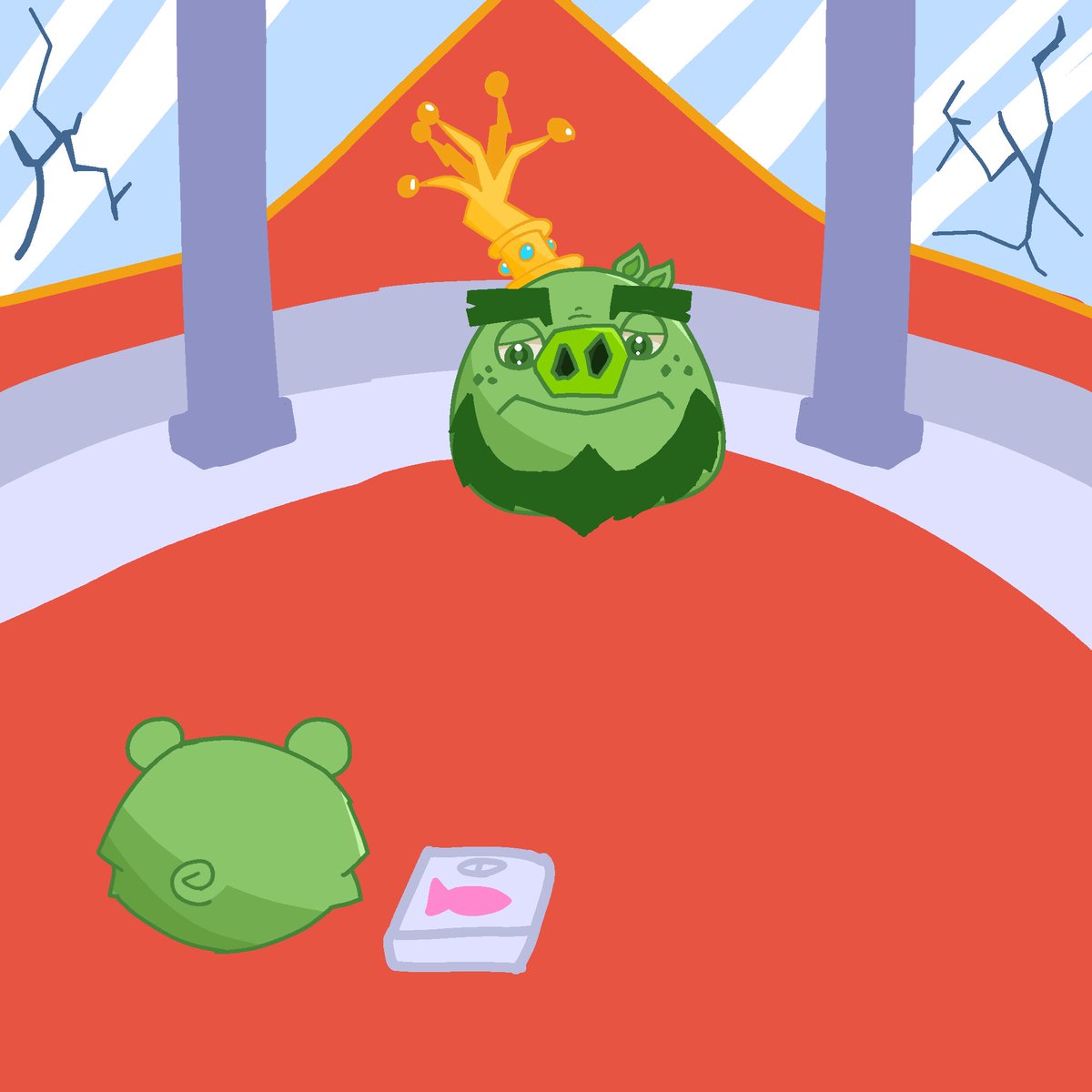 KaboomAngryBird's tweet photo. “Sir they launched another sardine! What do we do?!”
“There’s nothing we can do..”
#Angrybirds https://t.co/rtBzv9LaPP
