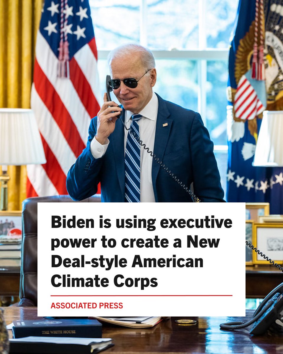 Important news: The Biden-Harris administration is launching the American Climate Corps which will train over 20,000 young people for good-paying jobs in the clean energy economy. #ClimateAction #AmericanClimateCorps #DemocratsForCleanEnergy #wtpBLUE