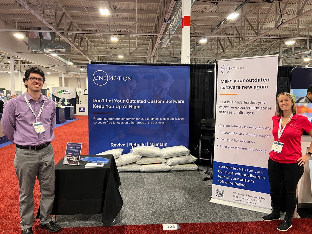 We're hanging out this week at the Canadian Manufacturing Technology show. Come and check out booth 1726!