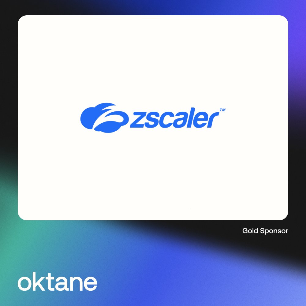 Thank you to our #Oktane23 Gold Sponsor @zscaler! Be sure to visit them within the Expo Hall during Oktane to learn the latest on their innovative services. Learn more at zscaler.com