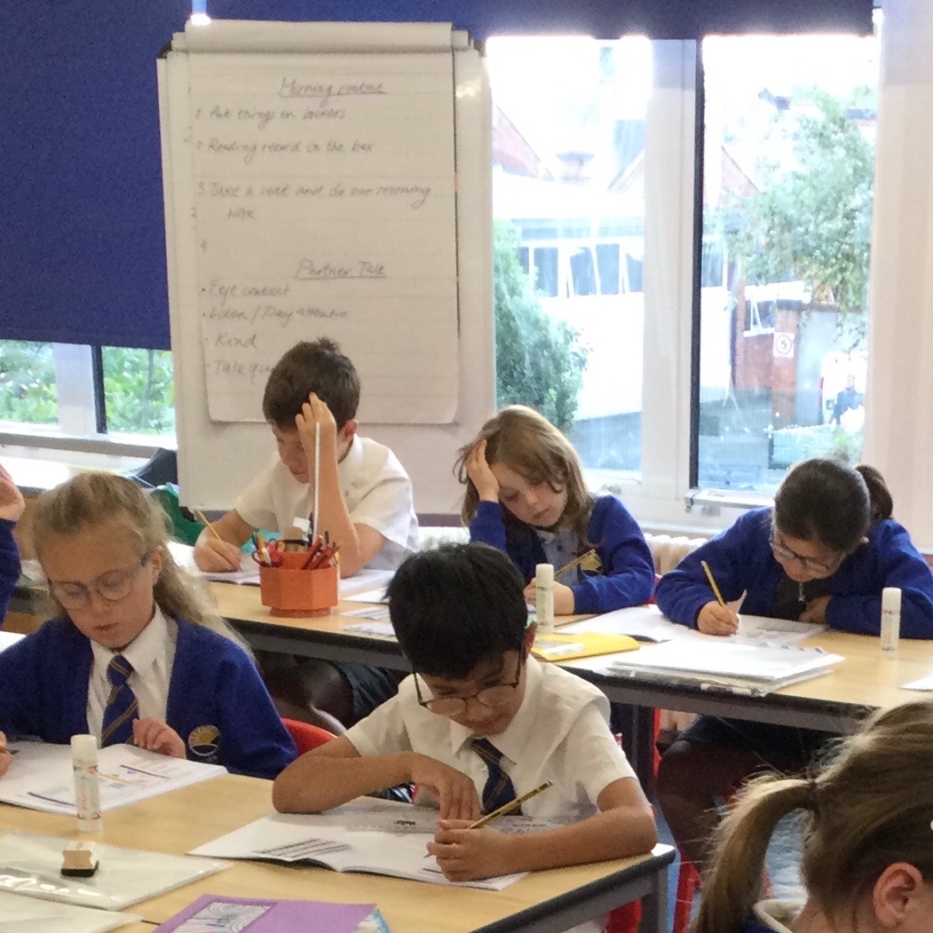 SomersPark4MF's tweet photo. Concentrating hard this morning! Working on decoding Roman Numerals in Maths! #MMXXIII #YearIV https://t.co/1lVk3rf7XW