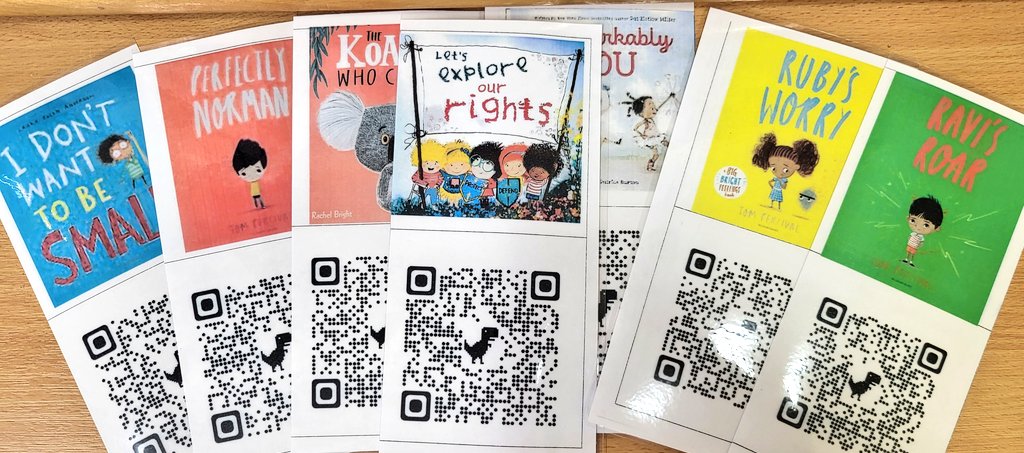 'Let's Explore Our Rights' @CYPCS exploring rights in the Early Years written by children for the children in Scotland 💙 QR codes prepared by @knightsridge Early Years Centre so that children can access it and other wellbeing books throughout their day📚🩷 @wl_literacy @wlelc