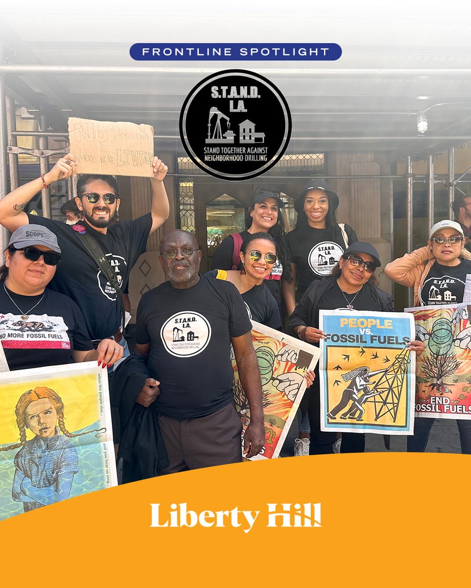 LibertyHill's tweet photo. .@LibertyHill community partners from the @STAND_LA coalition joined thousands of #climate activists & organizers last week for the #EndFossilFuelsMarch in New York City! To learn more about today’s #FrontlineSpotlight, visit https://t.co/I7ks1F8HHG https://t.co/rmmDF2vE3o