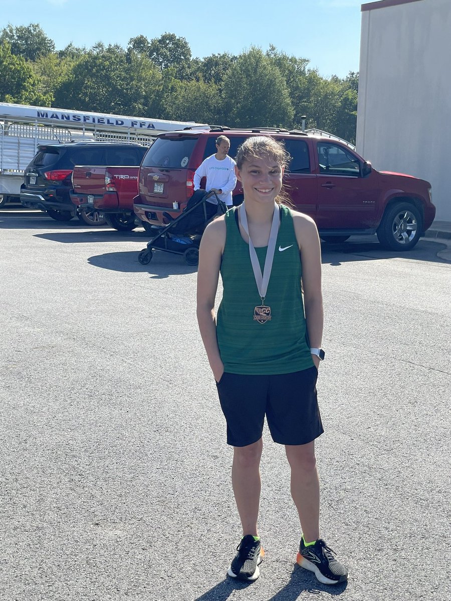 Congrats to Nevaeh for placing 7th in her division at the Mansfield meet this weekend! #A⬆️