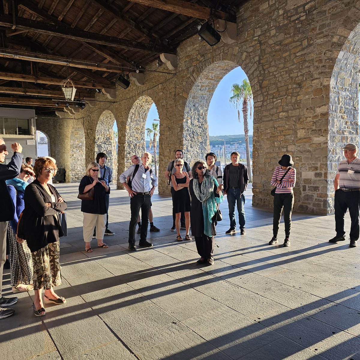 ApplStatConf's tweet photo. Guided walking tour to learn the history of Koper and to get some exercise after a day of sitting at the conference. https://t.co/TUlqICwgFx