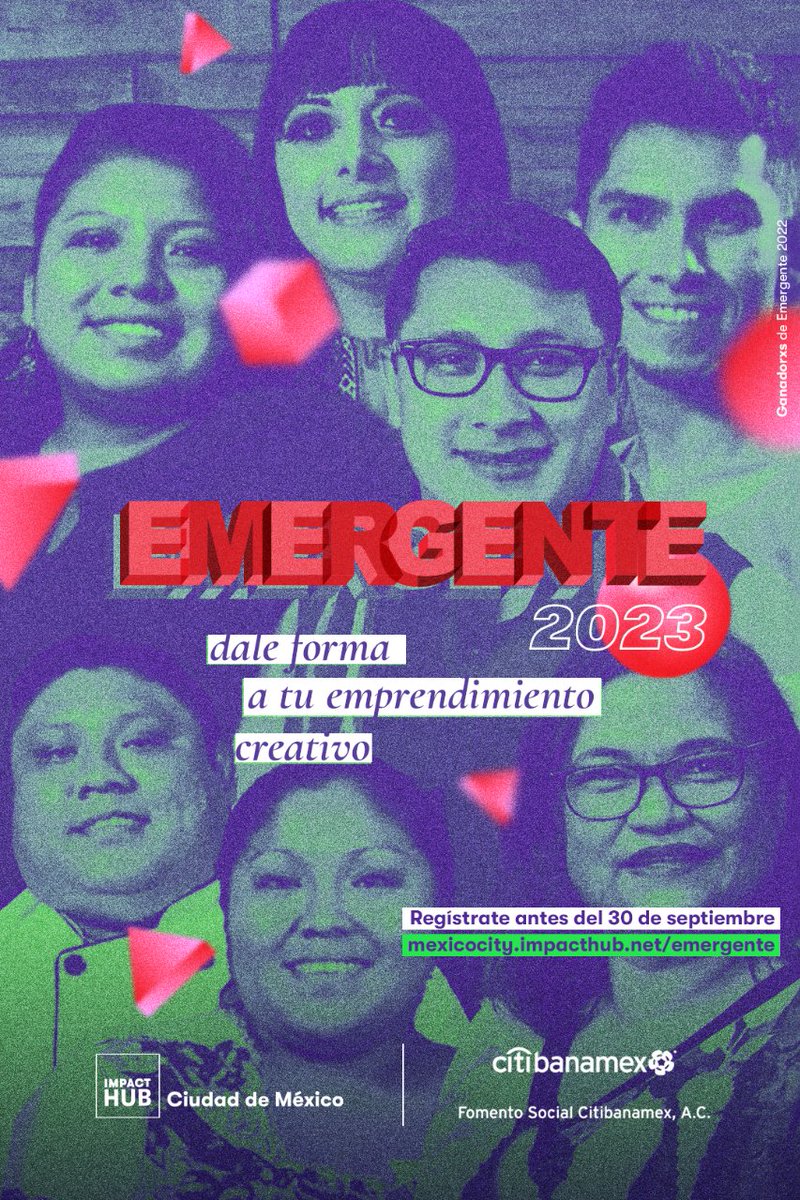 Está abierta la convocatoria EMERGENTE 2023
Aplica para participar en uno de los bootcamps regionales gratuitos y tener la oportunidad de vivir una experiencia de fortalecimiento, vinculación y exposición para tu proyecto emprendedor. es.surveymonkey.com/r/EmbEMERGENTE