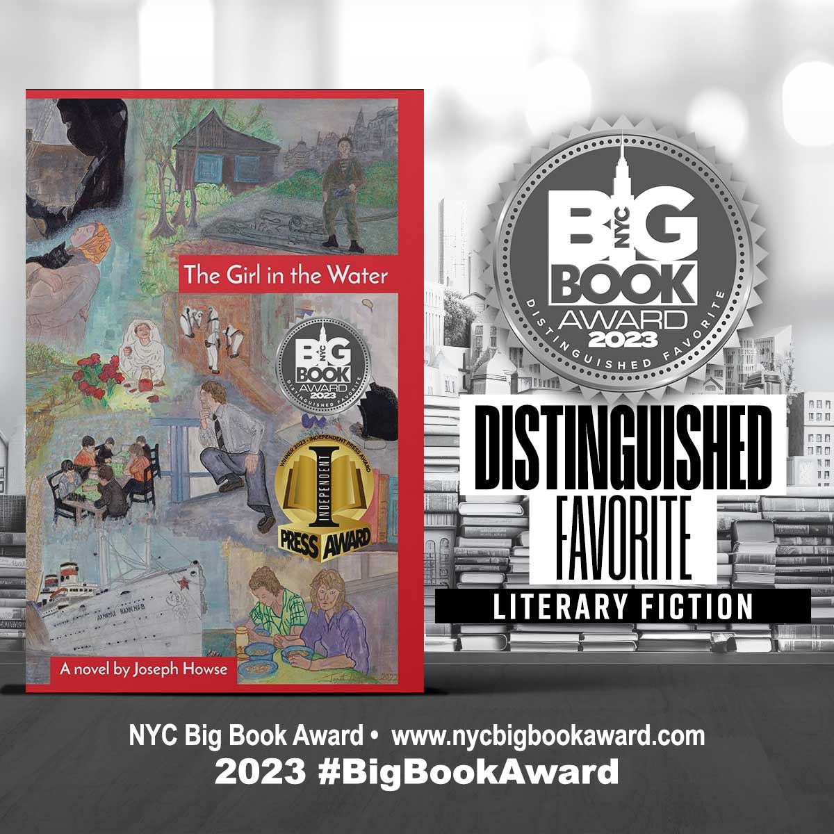 The Girl in the Water (my novel about cats, chaos, and life in a collapsing superpower) has been honoured as a Distinguished Favorite in the NYC Big Book Award. Read more about this book and its awards at nummist.com/stories/. #2023NYCBBA #BigBookAward #GabbyBookAwards #ian1