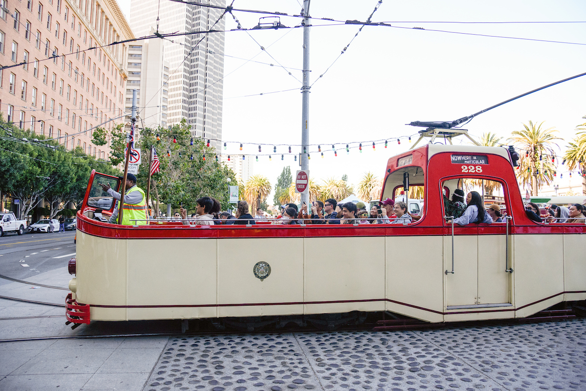 SFMTA_Muni's tweet image. Thanks to everyone who came out to celebrate transit history over #MuniHeritage Weekend. There's just about a week left of #TransitMonth, and this was the perfect event to remind people why it's important to support transit and its rich history in the Bay Area.