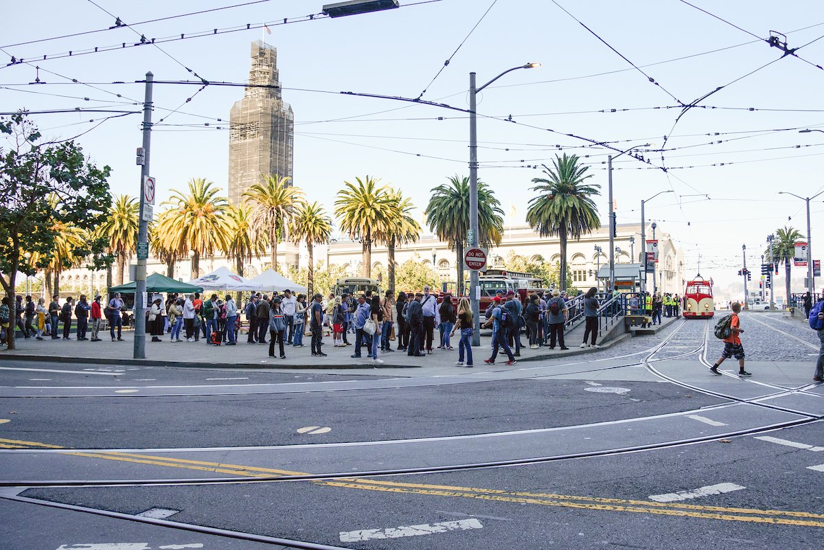 SFMTA_Muni's tweet image. Thanks to everyone who came out to celebrate transit history over #MuniHeritage Weekend. There's just about a week left of #TransitMonth, and this was the perfect event to remind people why it's important to support transit and its rich history in the Bay Area.