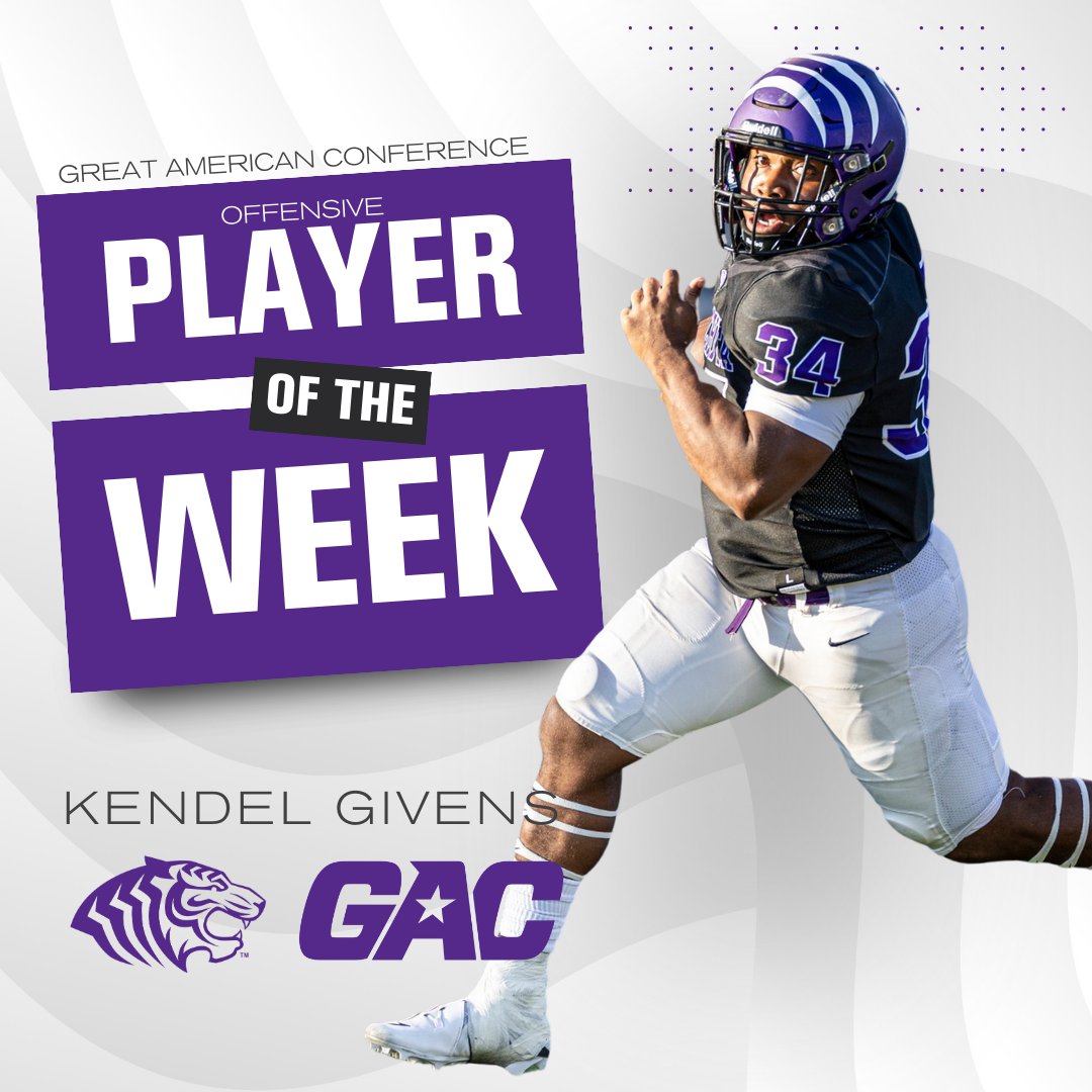 OuachitaFB's tweet photo. Career day for Kendel and another standout performance from Carter!

Read more: https://t.co/nhG00h7Uew

#D2FB #theGAC #FinishEmpty #BringYourRoar 🐅 https://t.co/4sgPwLRL8I