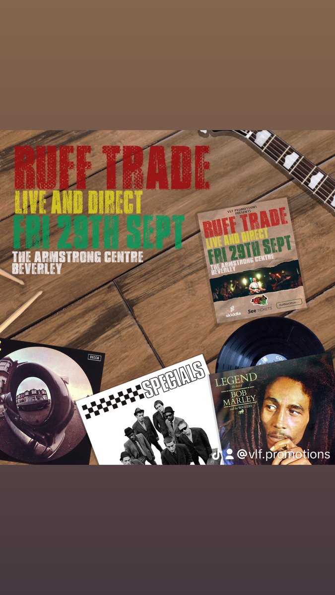 VLFpromotions's tweet photo. @RuffTrade_UK bring their full live show to Beverley this Friday with the legend @bbcburnsy coming down to compere, also dj set from Countryman UK #djset #livemusic #gigs #Reggae #jamaica https://t.co/woMqCq8KCs