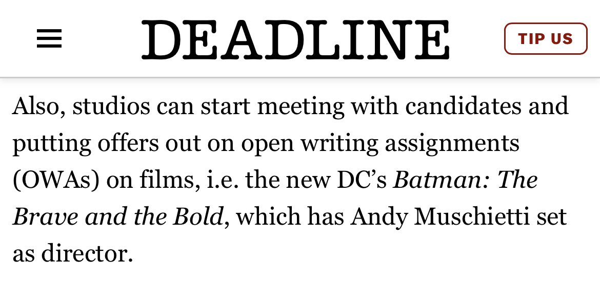 Looks like they’re accepting spec scripts for #TheBraveAndTheBold #Batman