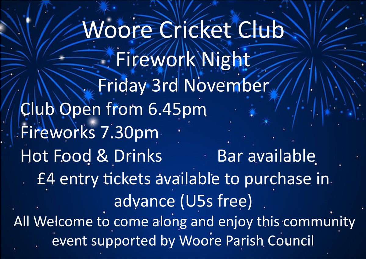 Great community event, raising vital funds for the Club, tickets available to purchase shortly #raisingfunds #fireworks #community