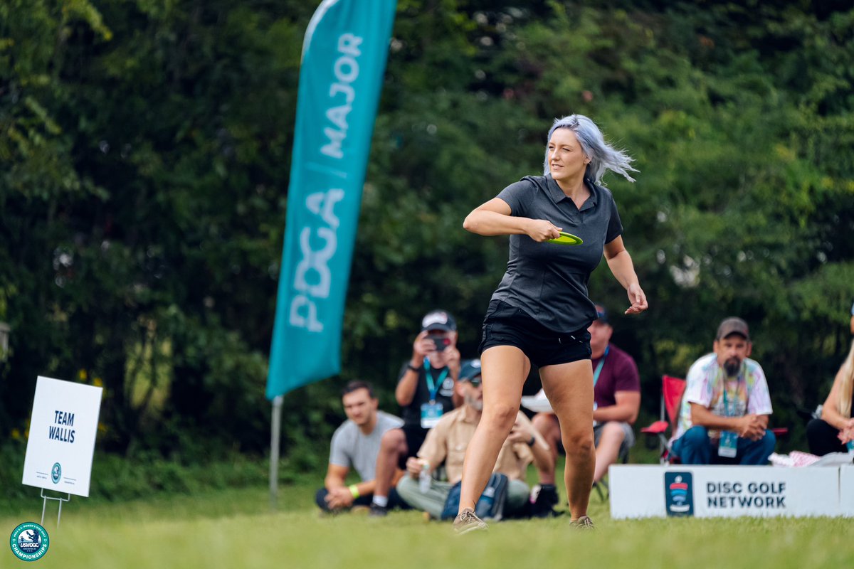 View from Sunday’s final round at the United States Women’s Disc Golf Championship in Burlington #USWDGC